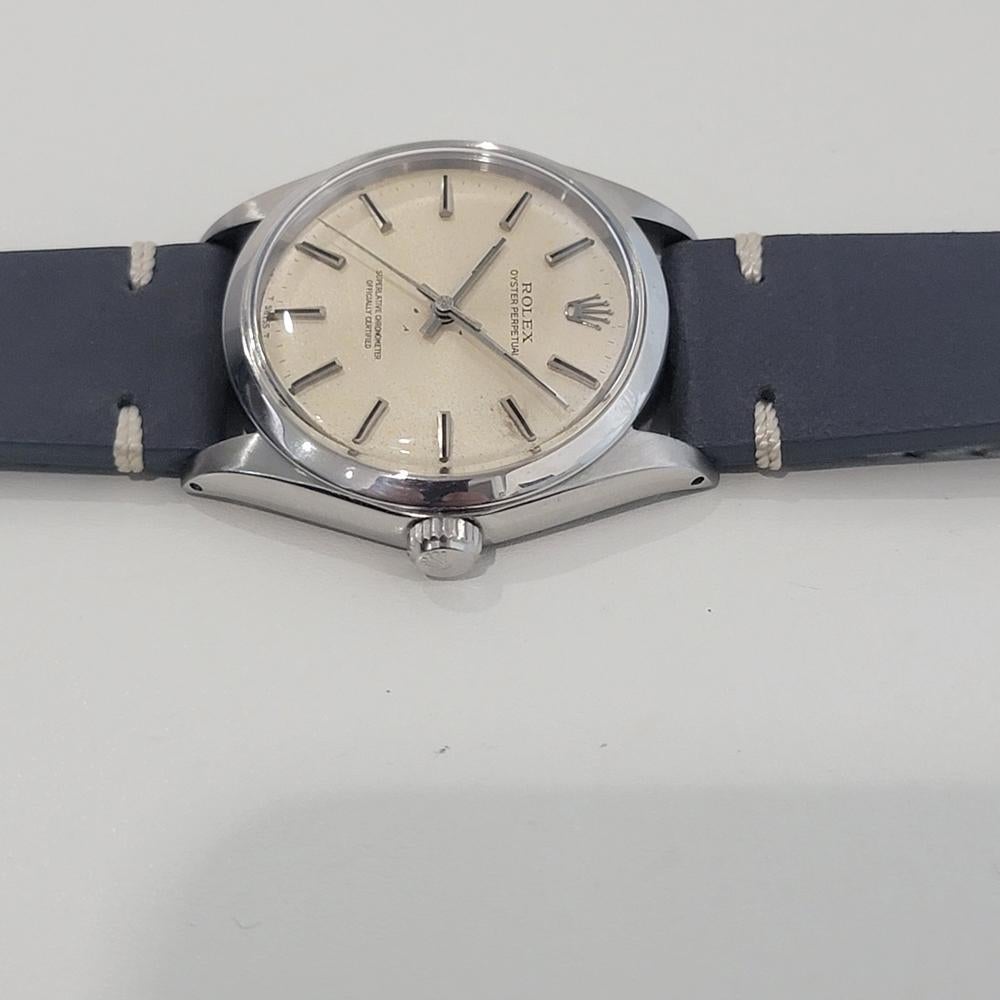 Mens Rolex Oyster Perpetual Ref 1002 34mm Automatic 1960s Vintage Swiss RA461B For Sale 1