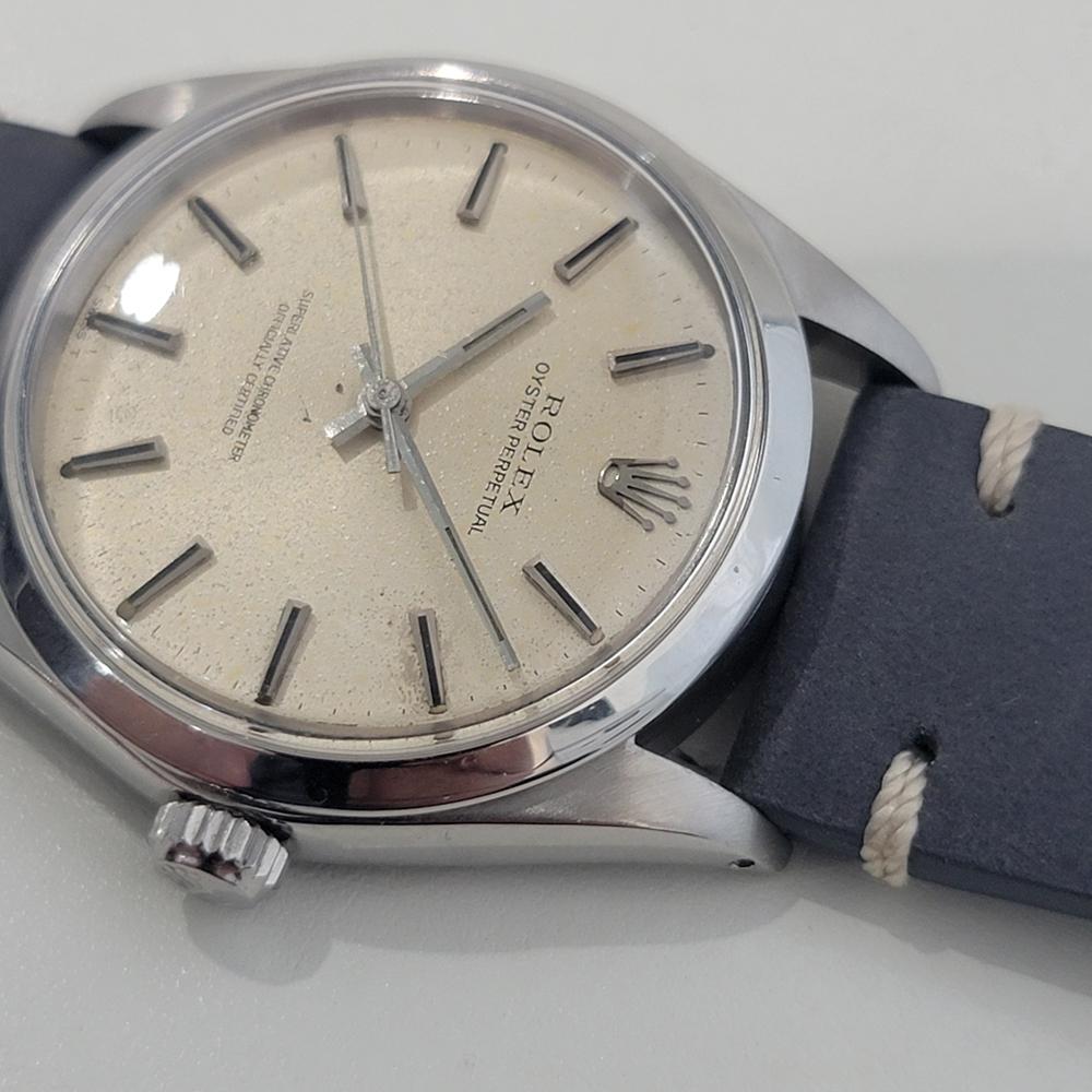 Mens Rolex Oyster Perpetual Ref 1002 34mm Automatic 1960s Vintage Swiss RA461B For Sale 2