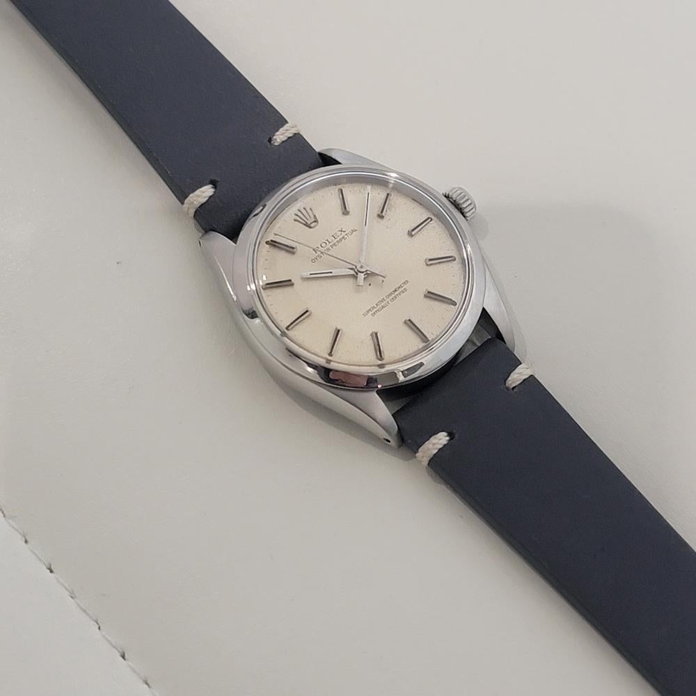 Mens Rolex Oyster Perpetual Ref 1002 34mm Automatic 1960s Vintage Swiss RA461B For Sale 3