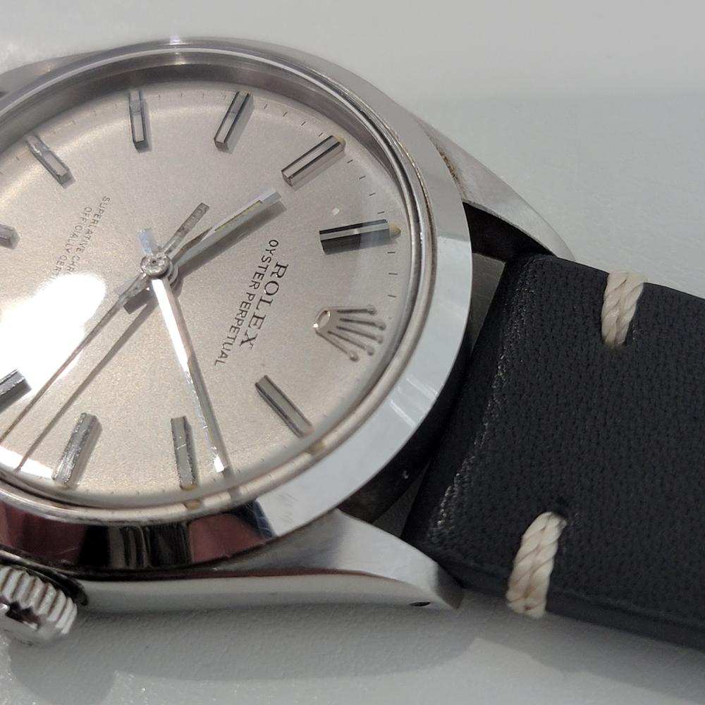 Mens Rolex Oyster Perpetual Ref 1002 34mm Automatic 1970s Swiss Vintage RA379 1