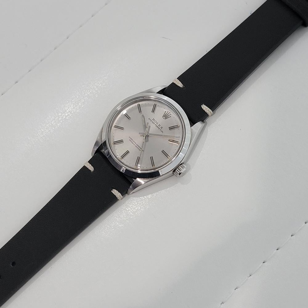 Mens Rolex Oyster Perpetual Ref 1002 34mm Automatic 1970s Swiss Vintage RA379 2