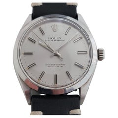 Mens Rolex Oyster Perpetual Ref 1002 34mm Automatic 1970s Swiss Vintage RA379