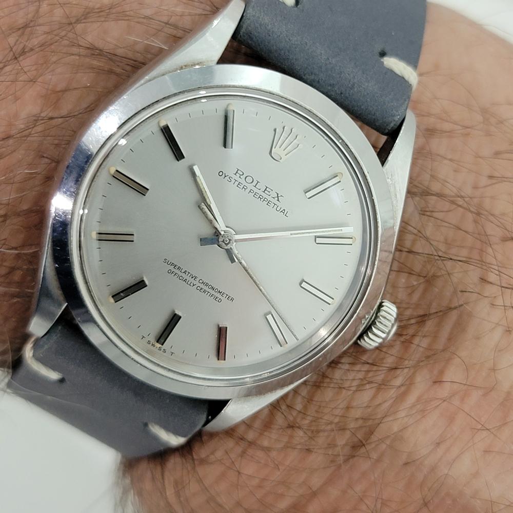 Mens Rolex Oyster Perpetual Ref 1002 Automatic 1970s Vintage RA379G For Sale 9