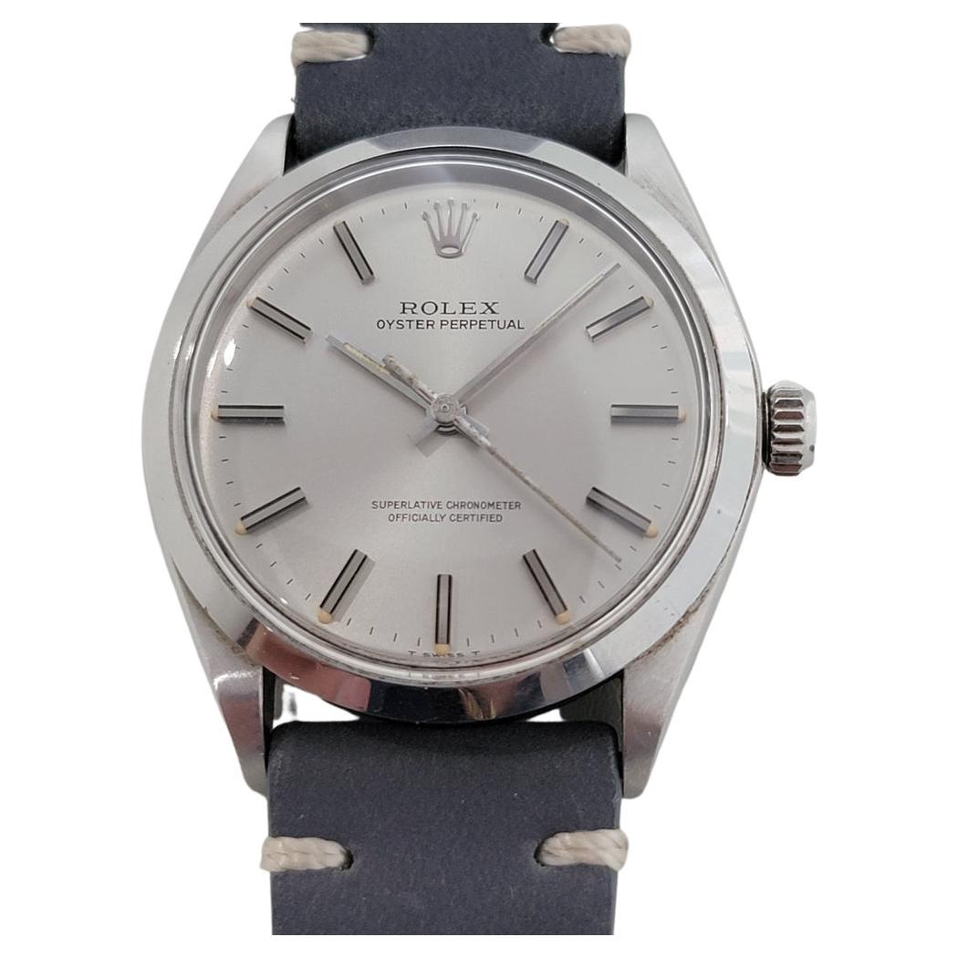 Mens Rolex Oyster Perpetual Ref 1002 Automatic 1970s Vintage RA379G For Sale