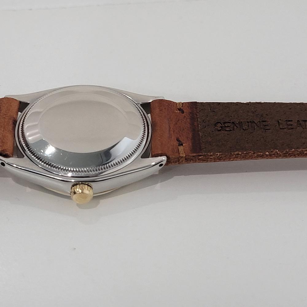 Mens Rolex Oyster Perpetual Ref 1003 34mm 14k Gold SS Automatic 1960s NA129 6