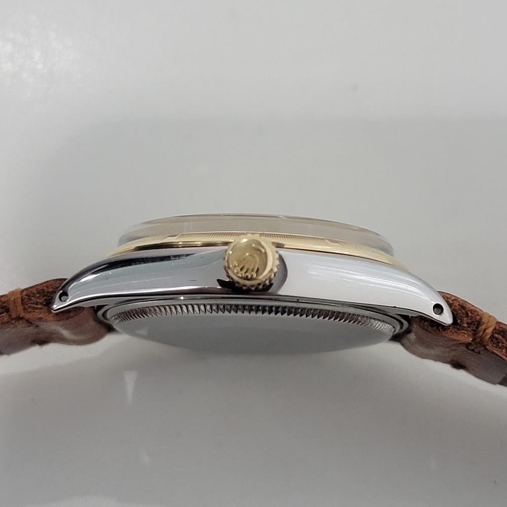 Mens Rolex Oyster Perpetual Ref 1003 34mm 14k Gold SS Automatic 1960s NA129 5
