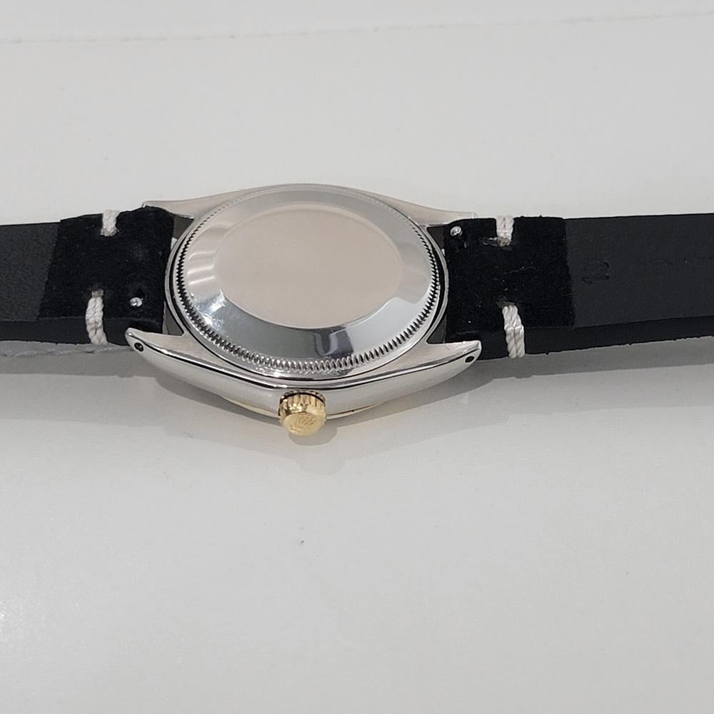 Mens Rolex Oyster Perpetual Ref 1003 34mm 14k Gold SS Automatic 1960s NA129B 6