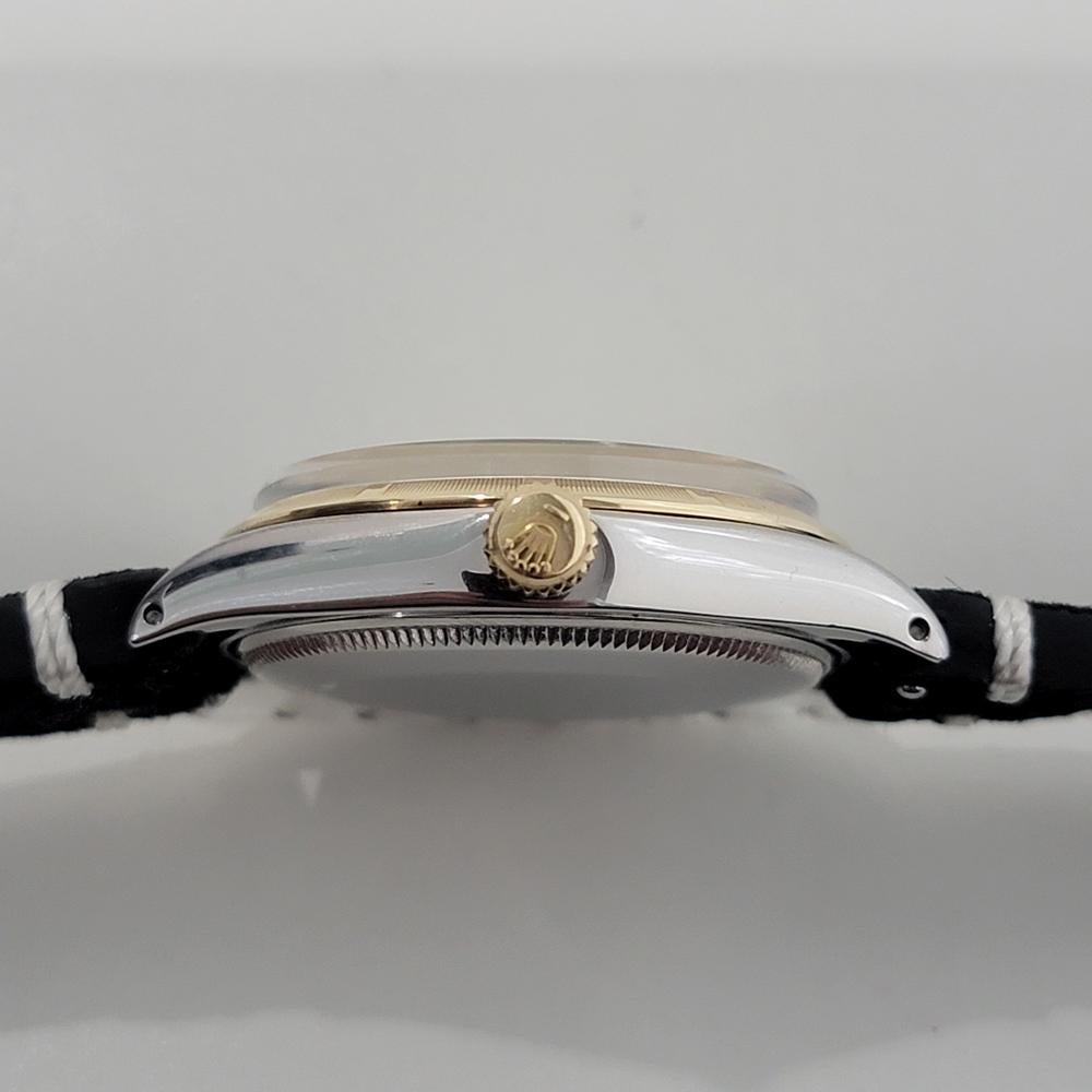 Mens Rolex Oyster Perpetual Ref 1003 34mm 14k Gold SS Automatic 1960s NA129B 5