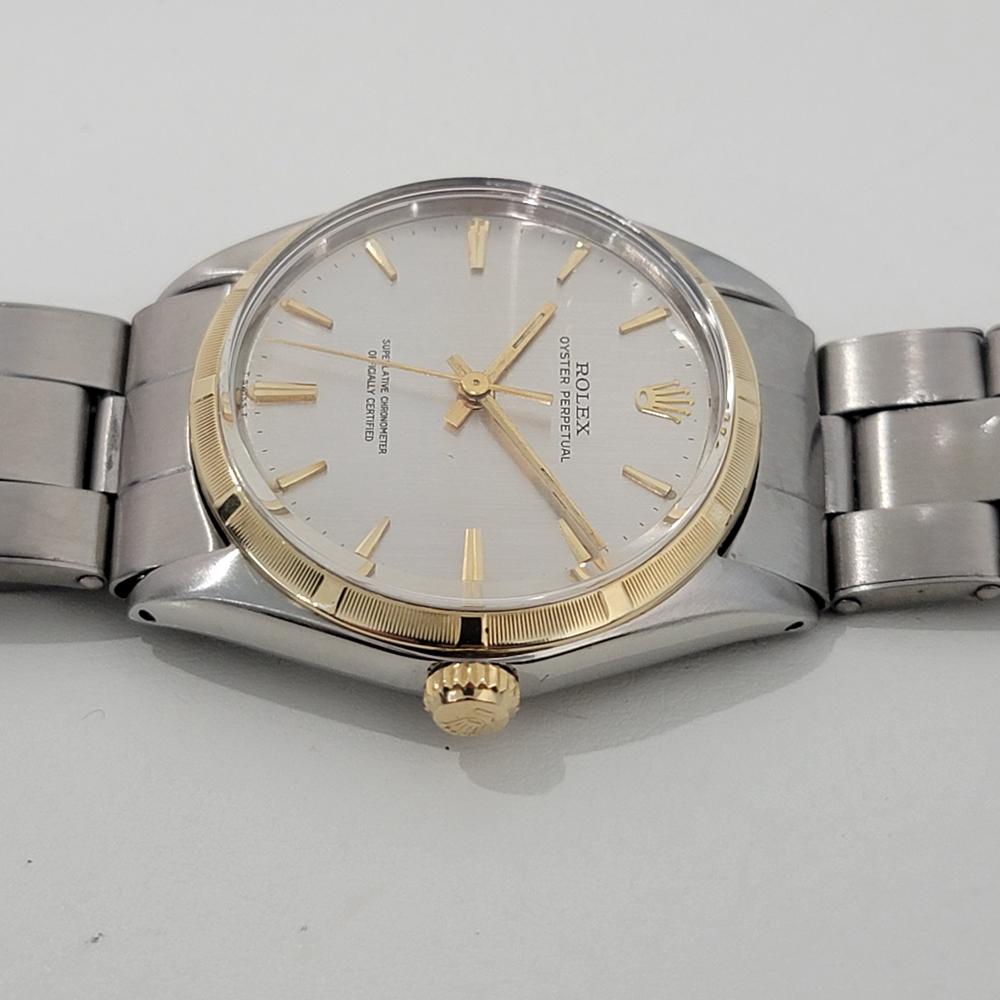 Mens Rolex Oyster Perpetual Ref 1003 34mm 14k Gold SS Automatic 1960s NA129S 1