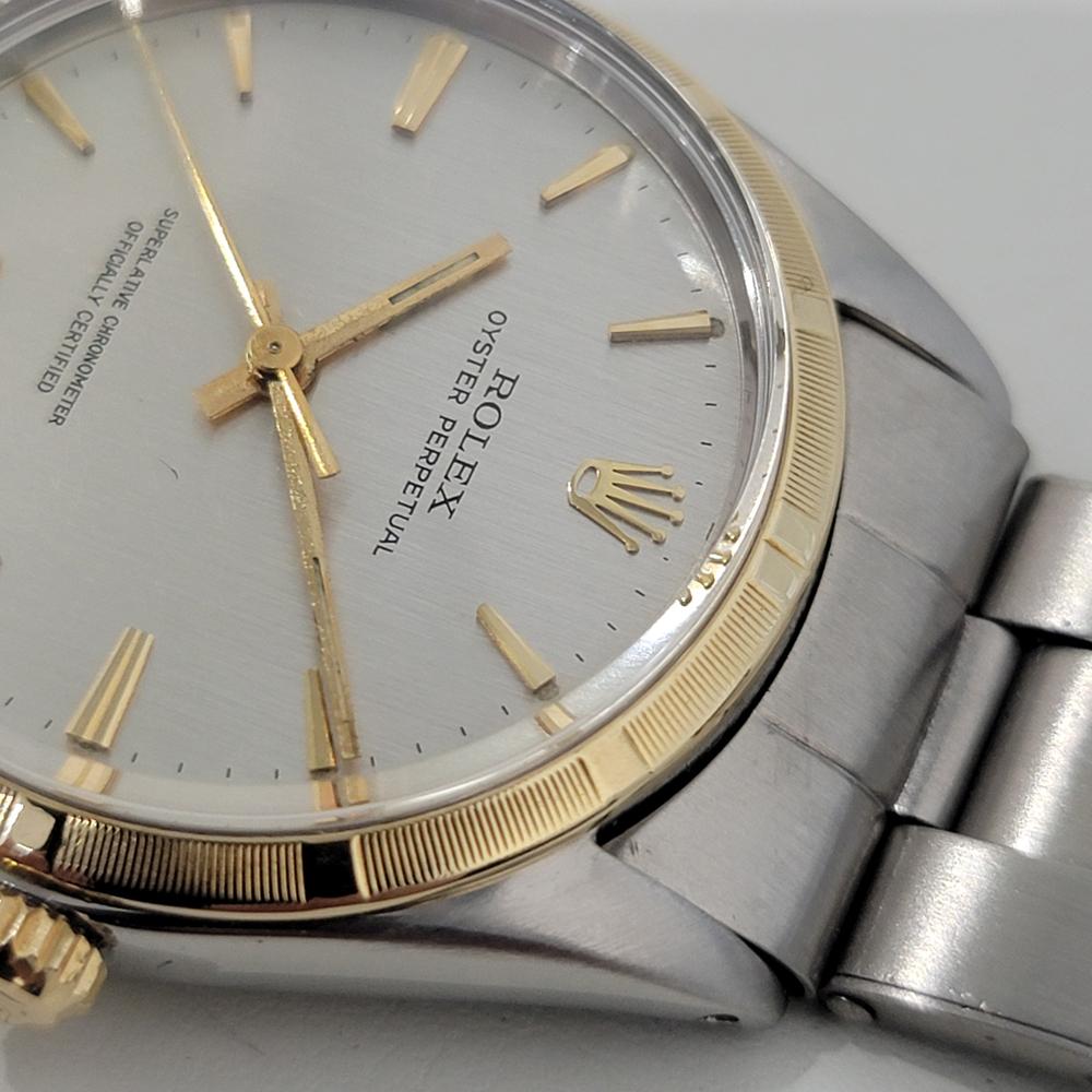 Mens Rolex Oyster Perpetual Ref 1003 34mm 14k Gold SS Automatic 1960s NA129S 2