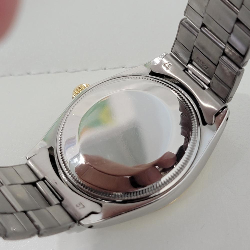 Mens Rolex Oyster Perpetual Ref 1003 34mm 14k Gold SS Automatic 1960s NA129S 5