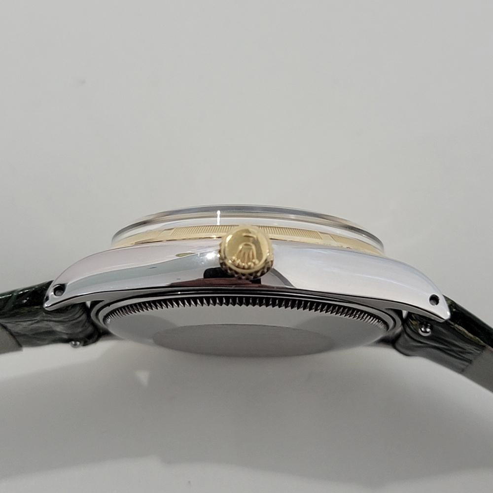 Rolex Oyster Perpetual Uomo Ref 1003 34mm Oro 14k SS Automatico 1960 RA435 5