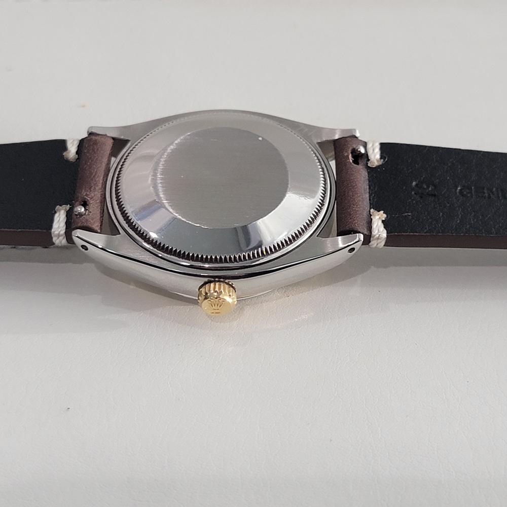 Mens Rolex Oyster Perpetual Ref 1003 34mm 14k Gold SS Automatic 1960s RA435B 6