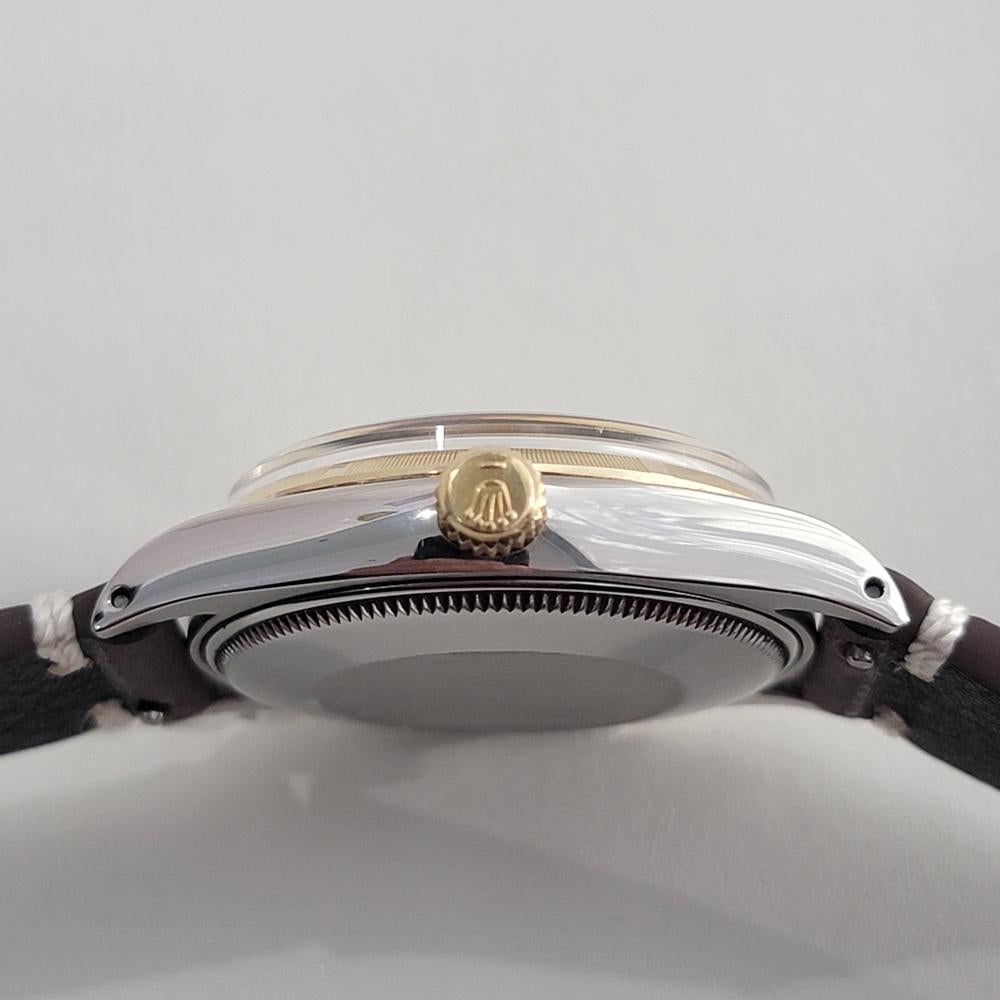Mens Rolex Oyster Perpetual Ref 1003 34mm 14k Gold SS Automatic 1960s RA435B 5