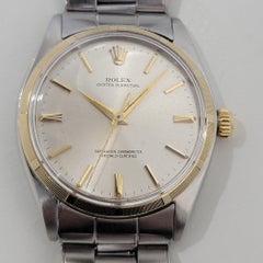 Mens Rolex Oyster Perpetual Ref 1003 34mm 14k Gold SS Automatic 1960s RA435S