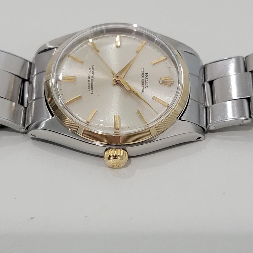 Mens Rolex Oyster Perpetual Ref 1003 34mm 14k Gold SS Automatic 1960s RA435S 1