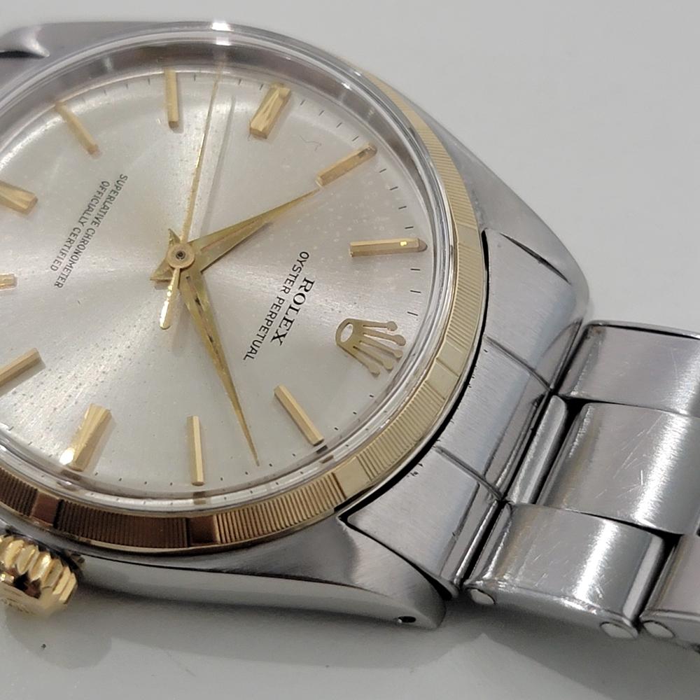 Mens Rolex Oyster Perpetual Ref 1003 34mm 14k Gold SS Automatic 1960s RA435S 2