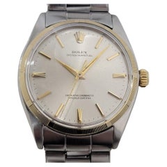 Mens Rolex Oyster Perpetual Ref 1003 34mm 14k Gold SS Automatic 1960s RA435S