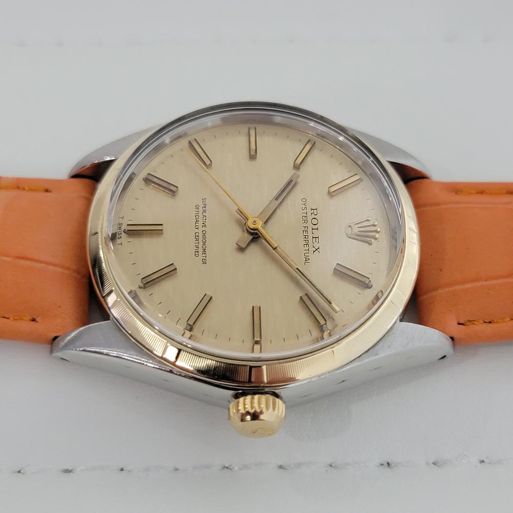 Mens Rolex Oyster Perpetual Ref 1003 14k SS Automatic 1960s Vintage RA174 1