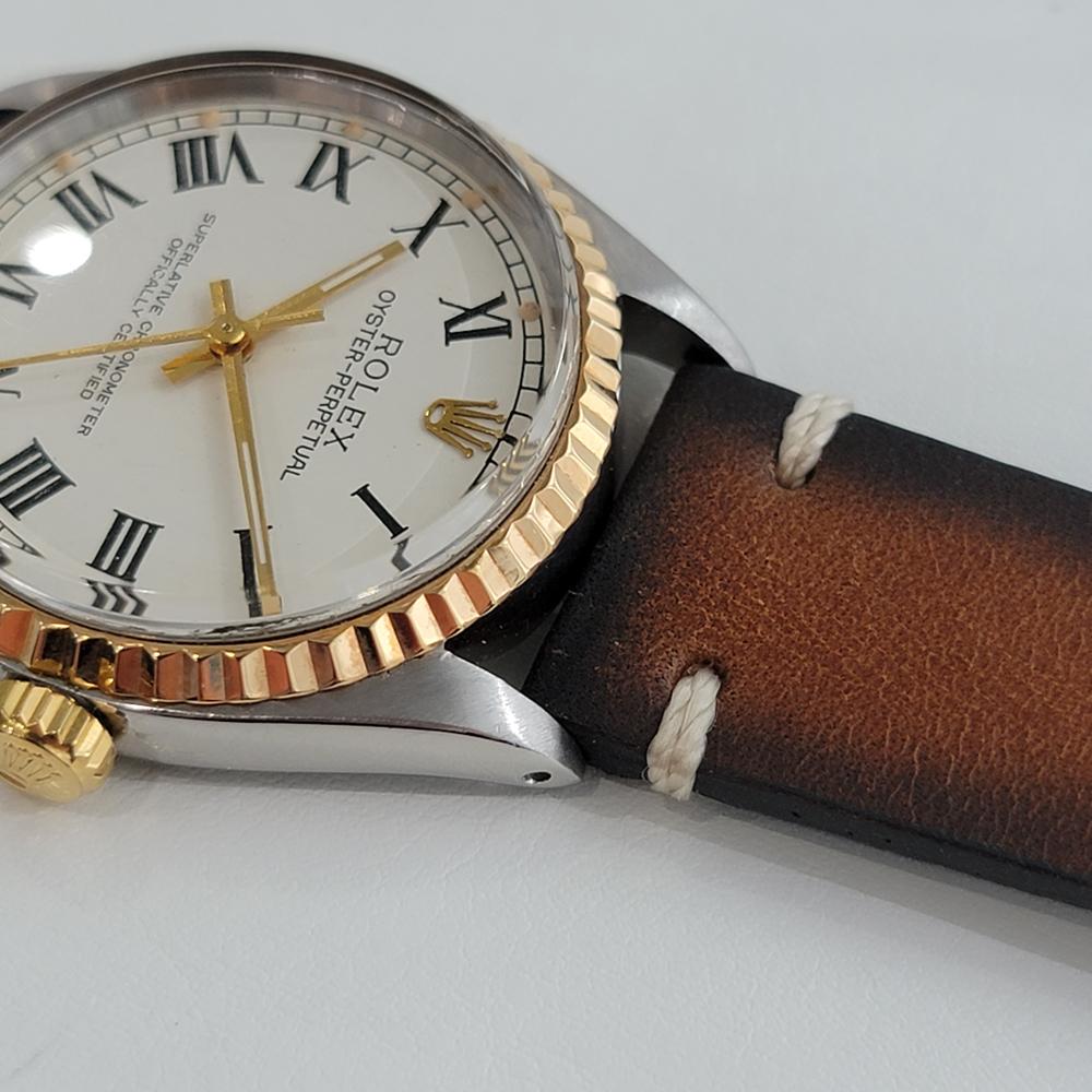 Men's Mens Rolex Oyster Perpetual Ref 1003 18k SS Automatic 1960s Vintage RA216 For Sale