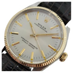 Rolex Oyster Perpetual Uomo Ref 1005 Oro 14k SS 1970 con Carta Automatica RA181