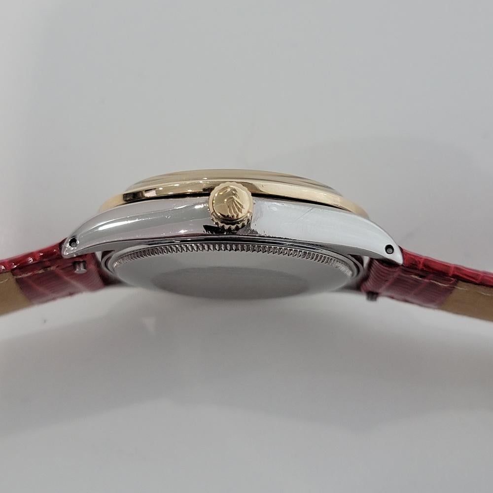 Herren Rolex Oyster Perpetual Ref 1005 14k Gold SS Automatik 1960er Jahre Schweizer RJC204R 6