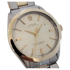 Mens Rolex Oyster Perpetual Ref 1005 14k Gold SS Automatic Vintage 1960s RJC204