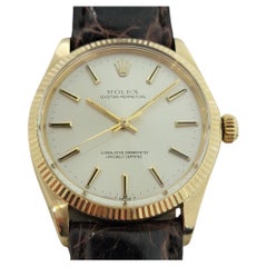 Mens Rolex Oyster Perpetual Ref 1005 18k Gold Automatic 1960s Vintage RA277