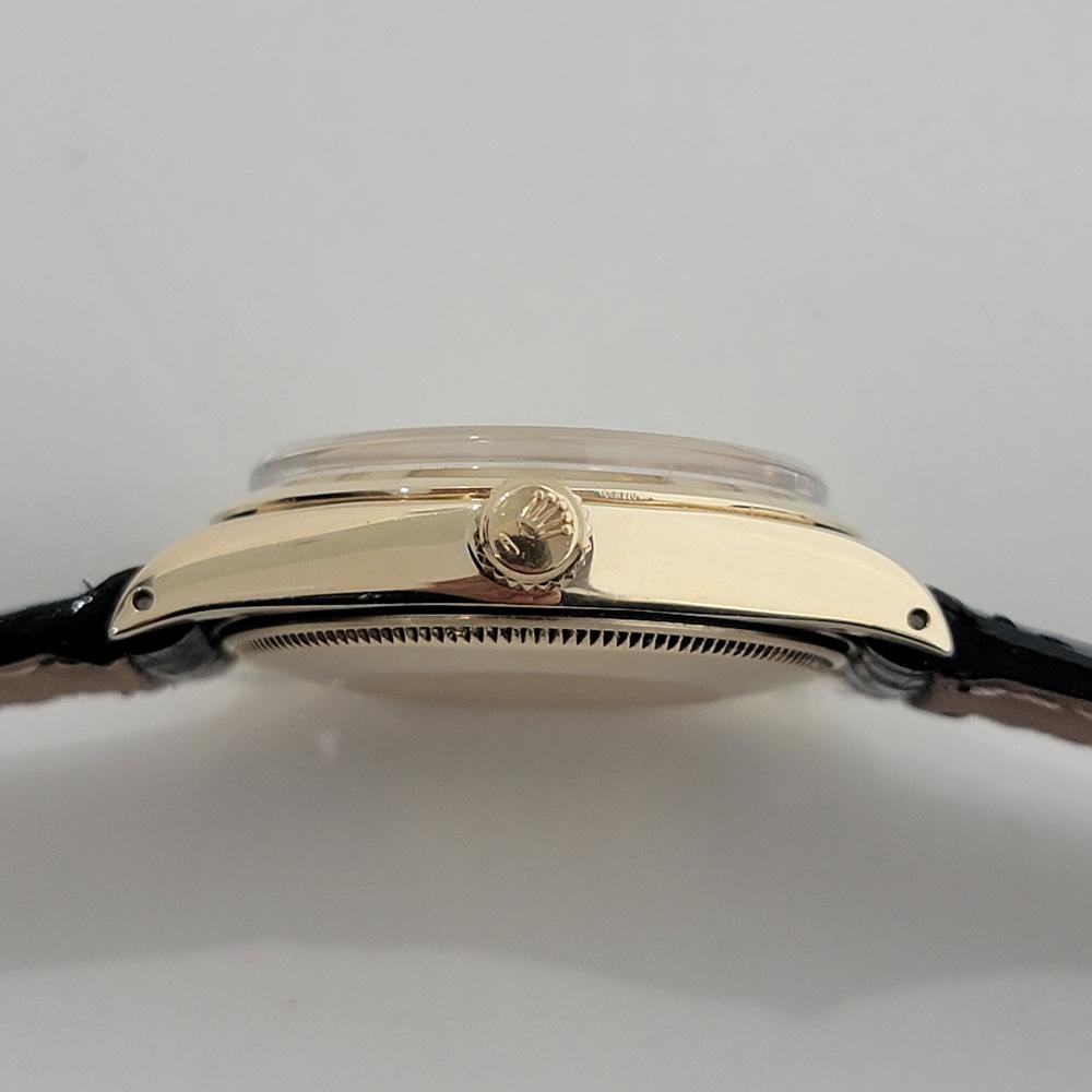 Mens Rolex Oyster Perpetual Ref 1005 34mm 14k Solid Gold Automatic 1970s RA444 5