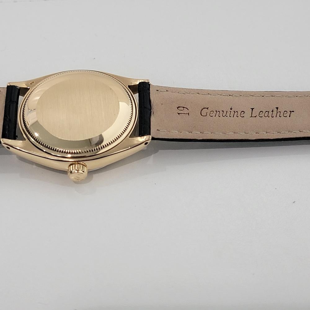 Mens Rolex Oyster Perpetual Ref 1005 34mm 18k Solid Gold Automatic 1960s RA423B 7