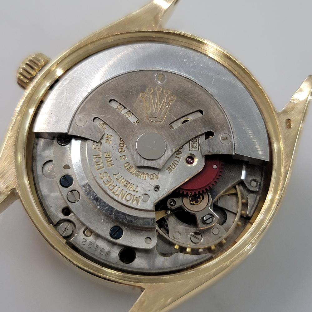 Mens Rolex Oyster Perpetual Ref 1005 34mm 18k Solid Gold Automatic 1960s RA423B 8