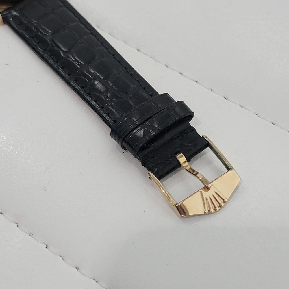 Mens Rolex Oyster Perpetual Ref 1005 34mm 18k Solid Gold Automatic 1960s RA423B 4