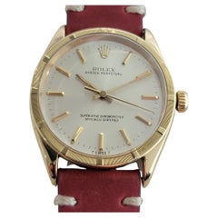 Mens Rolex Oyster Perpetual Ref 1007 18k Gold Automatic 1960s Swiss RA312R