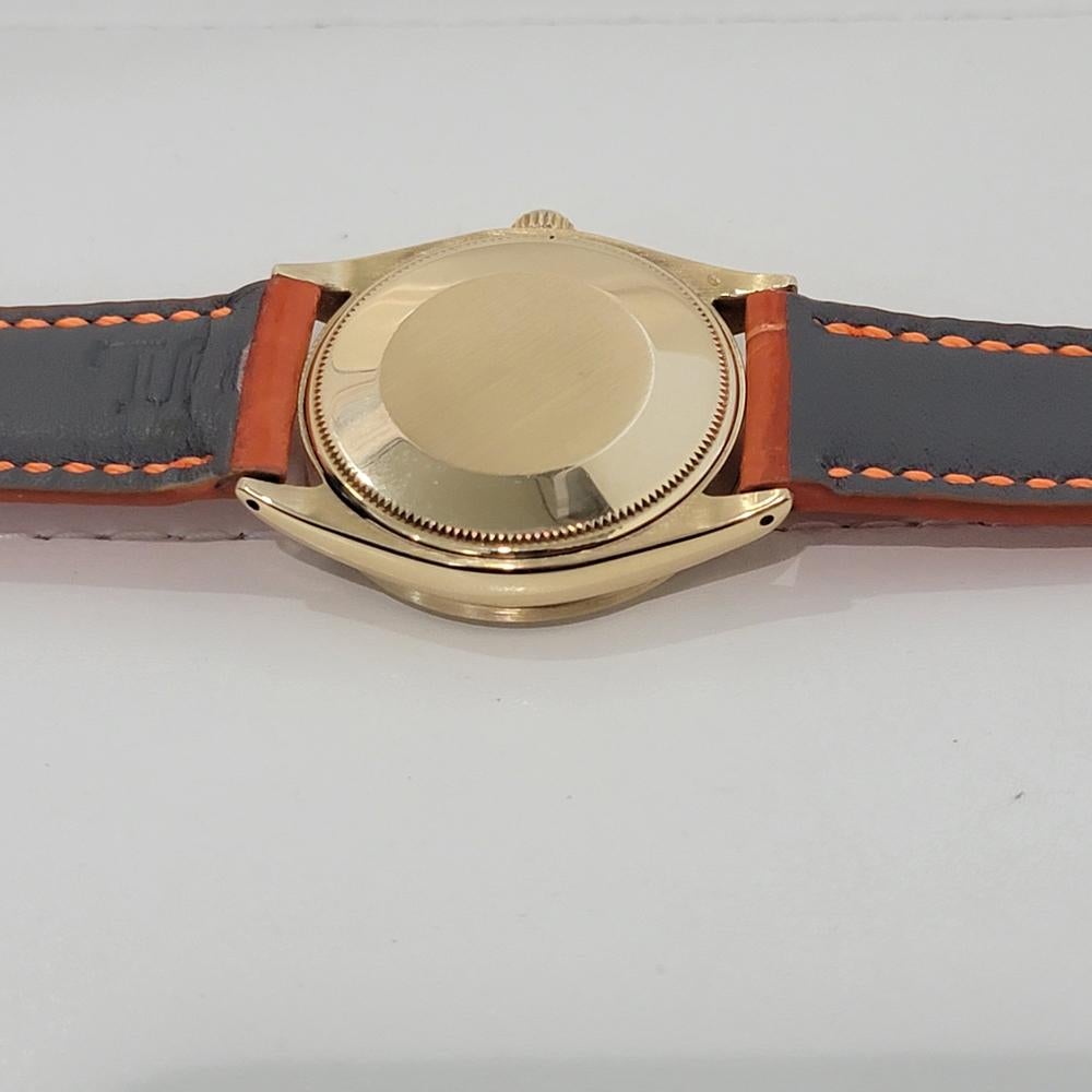 Mens Rolex Oyster Perpetual Ref 1007 34mm 18k Solid Gold Automatic 1960s RA438 For Sale 6