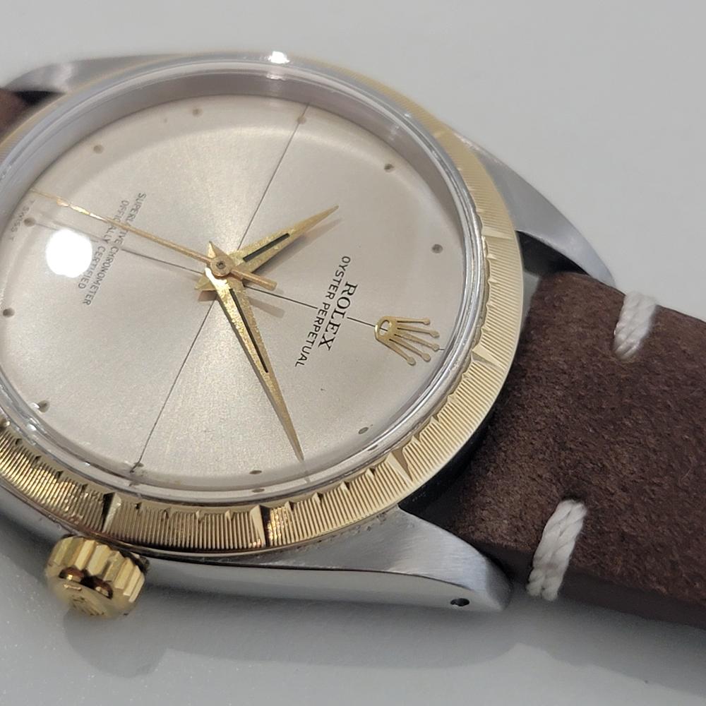 Mens Rolex Oyster Perpetual Ref 1008 35mm 18k SS Automatic 1960s Vintage RA464B 2