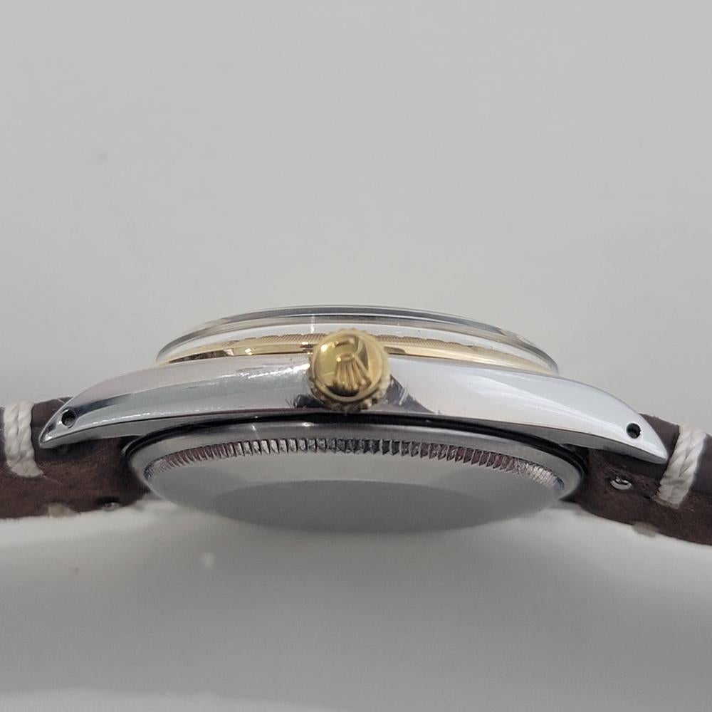 Mens Rolex Oyster Perpetual Ref 1008 35mm 18k SS Automatic 1960s Vintage RA464B 5