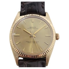 Mens Rolex Oyster Perpetual Ref 1013 18k Gold Automatic 1960s Retro RA310