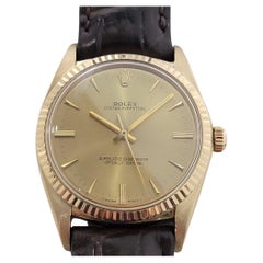 Herren Rolex Oyster Perpetual Ref 1013 18k Gold Automatik 1960er Jahre Vintage RA310