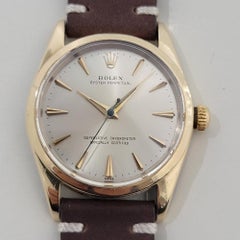 Mens Rolex Oyster Perpetual Ref 1014 34mm Gold Capped Automatic 1960s RA445