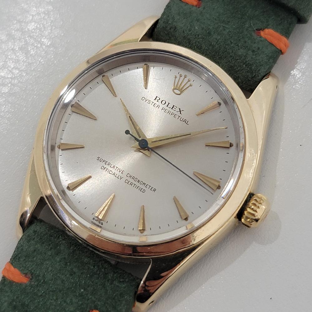 Men's Mens Rolex Oyster Perpetual Ref 1014 34mm Gold Capped Automatic 1960s RA445