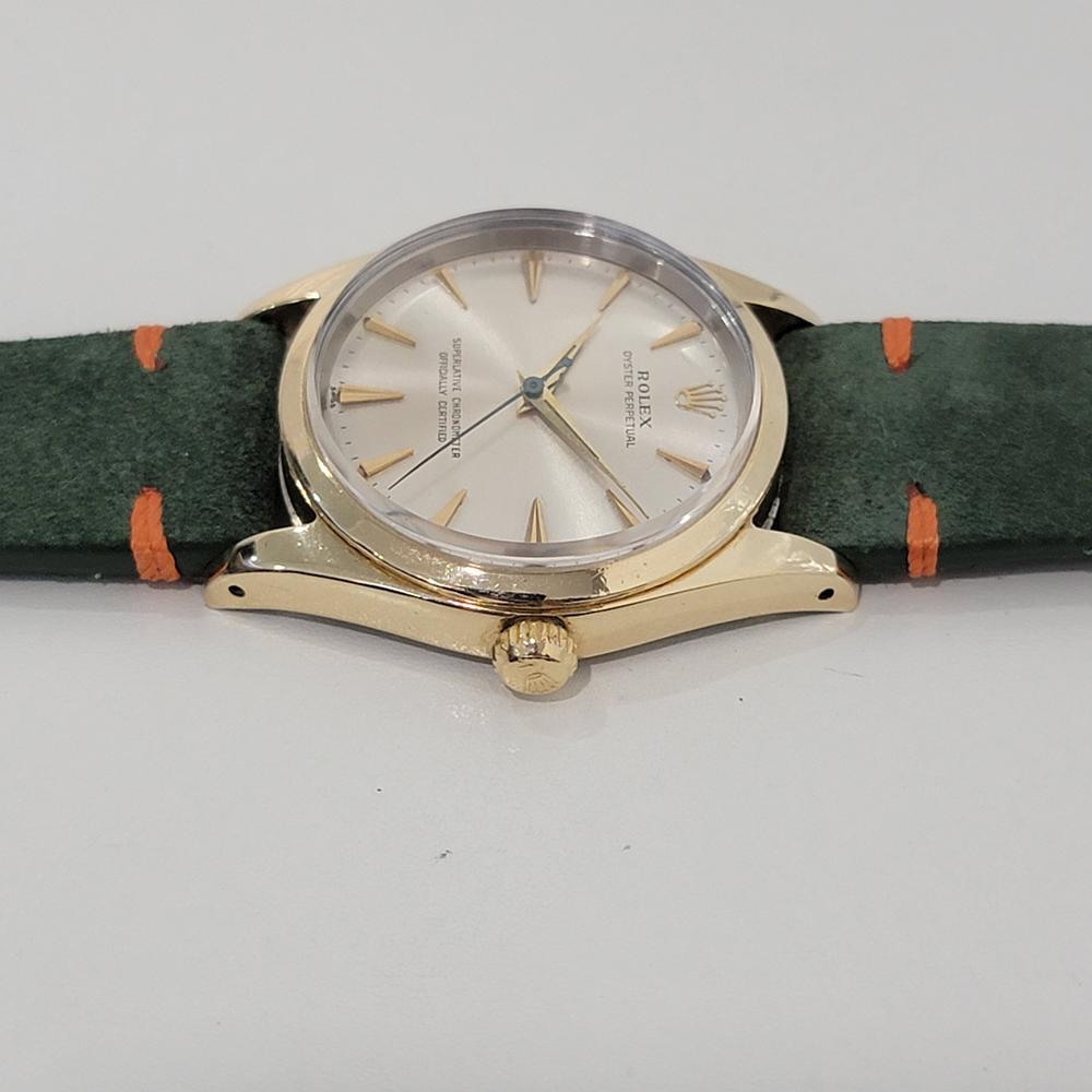 Mens Rolex Oyster Perpetual Ref 1014 34mm Gold Capped Automatic 1960s RA445 1