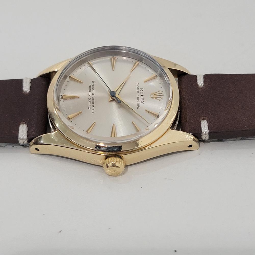 Mens Rolex Oyster Perpetual Ref 1014 34mm Gold Capped Automatic 1960s RA445 1
