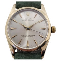Mens Rolex Oyster Perpetual Ref 1014 34mm Gold Capped Automatic 1960s RA445