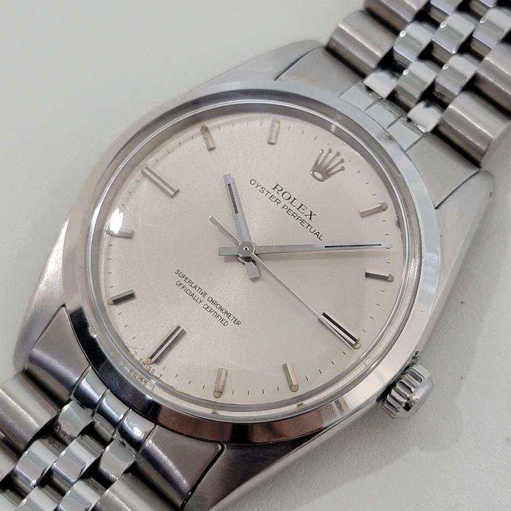 Rolex Oyster Perpetual Uomo Ref 1018 36mm Automatico 1960 Vintage Svizzero RA433S 1