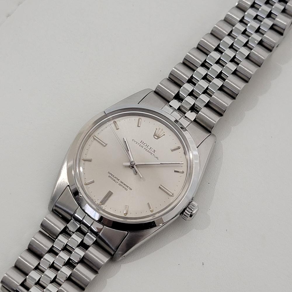 Rolex Oyster Perpetual Uomo Ref 1018 36mm Automatico 1960 Vintage Svizzero RA433S 4