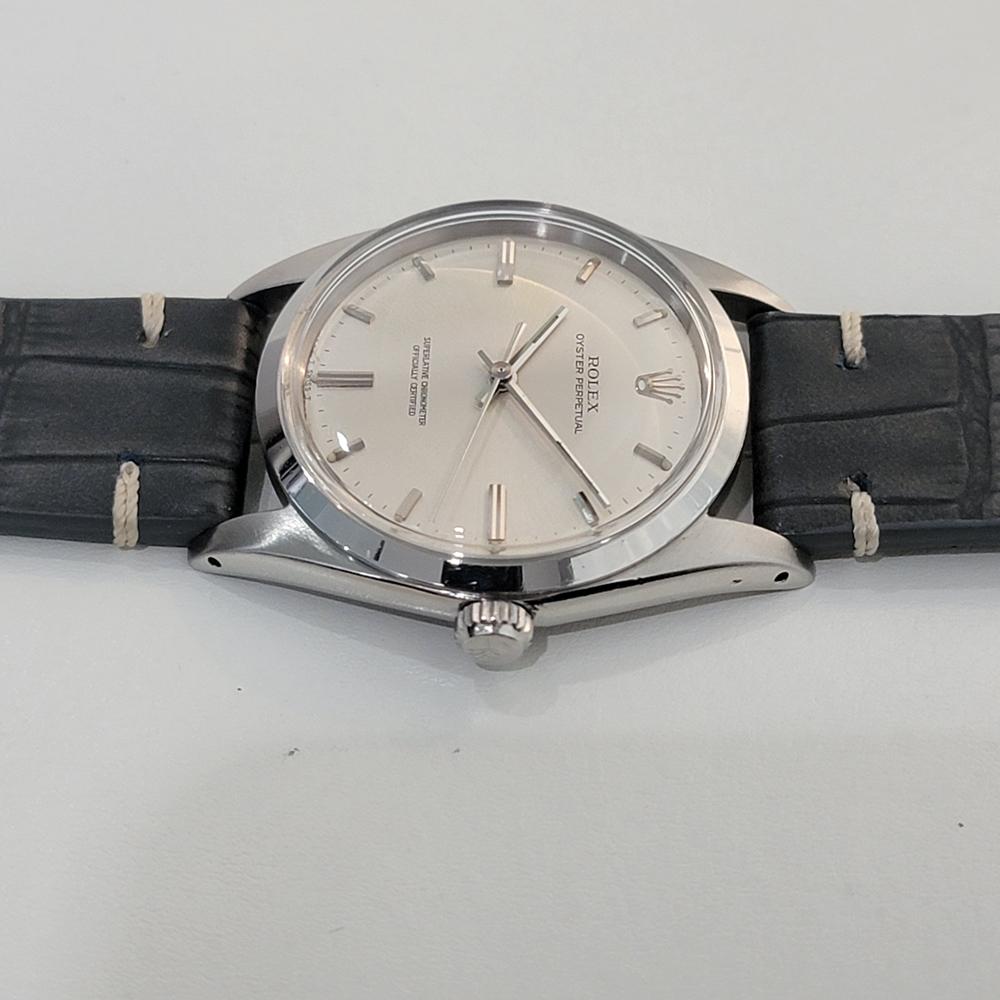 Mens Rolex Oyster Perpetual Ref 1018 36mm Automatic 1960s Vintage Swiss RA433 1