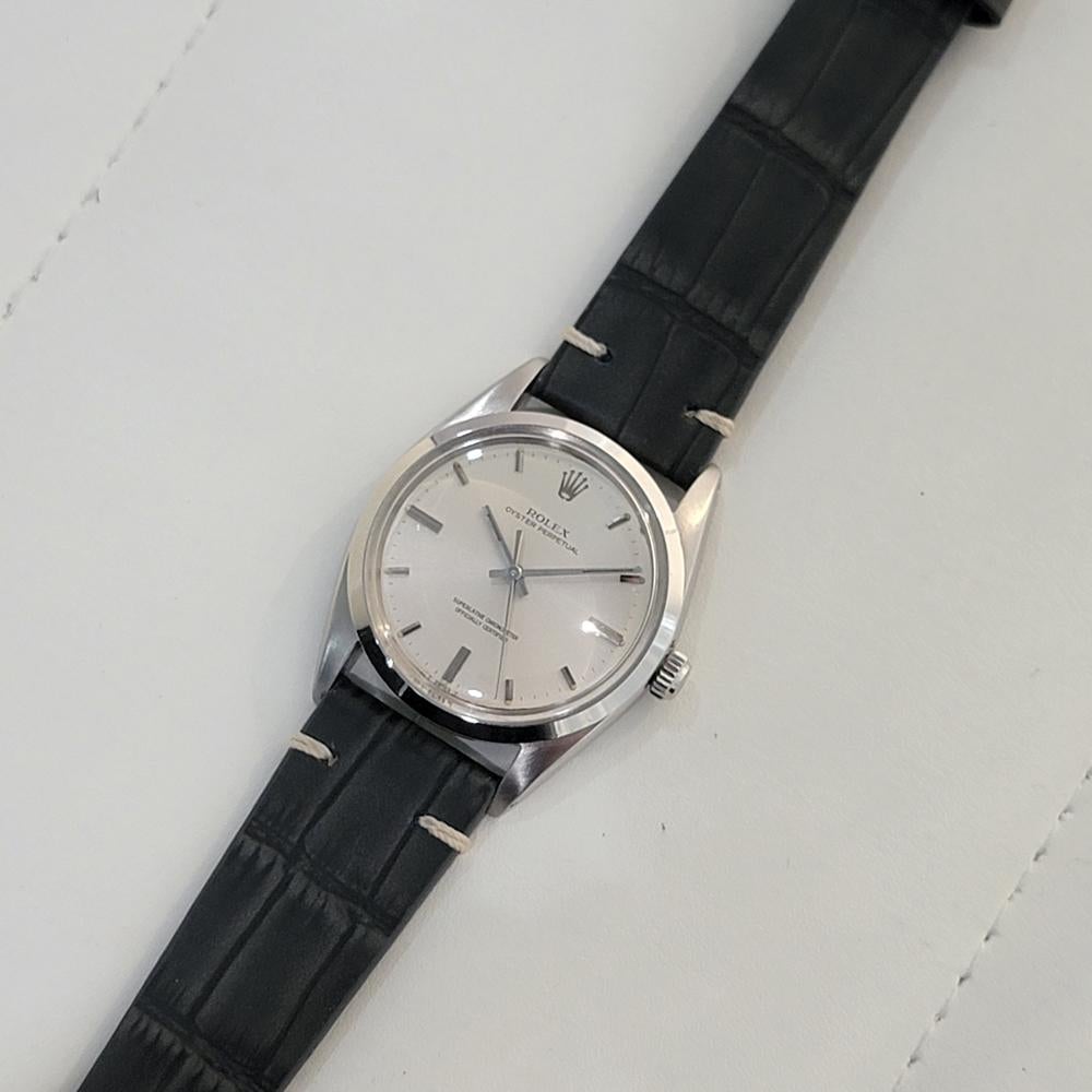 Mens Rolex Oyster Perpetual Ref 1018 36mm Automatic 1960s Vintage Swiss RA433 3