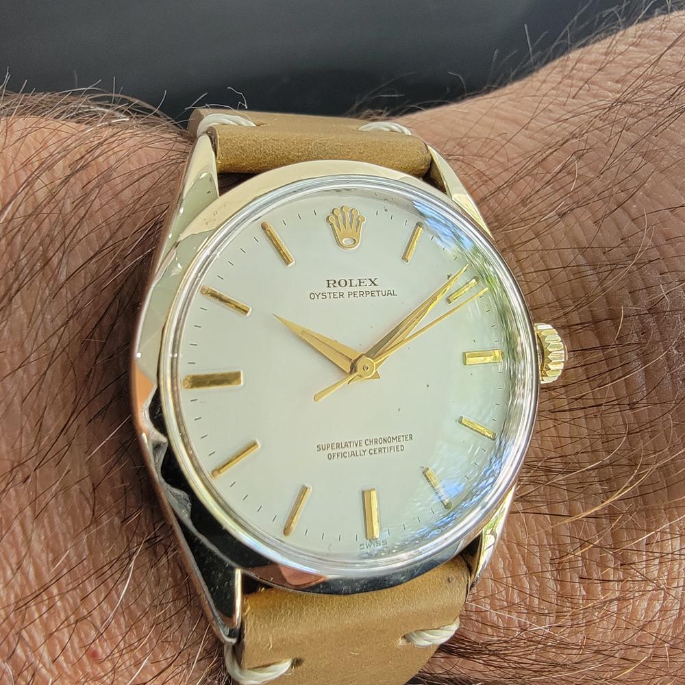 Mens Rolex Oyster Perpetual Ref 1025 Gold-Capped Automatic 1960s MA212 6