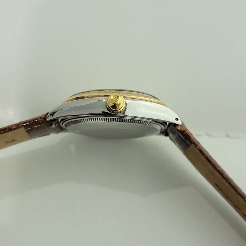 Herren Rolex Oyster Perpetual Ref 1038 18k Gold SS Automatik 1980er Jahre RA281B 6