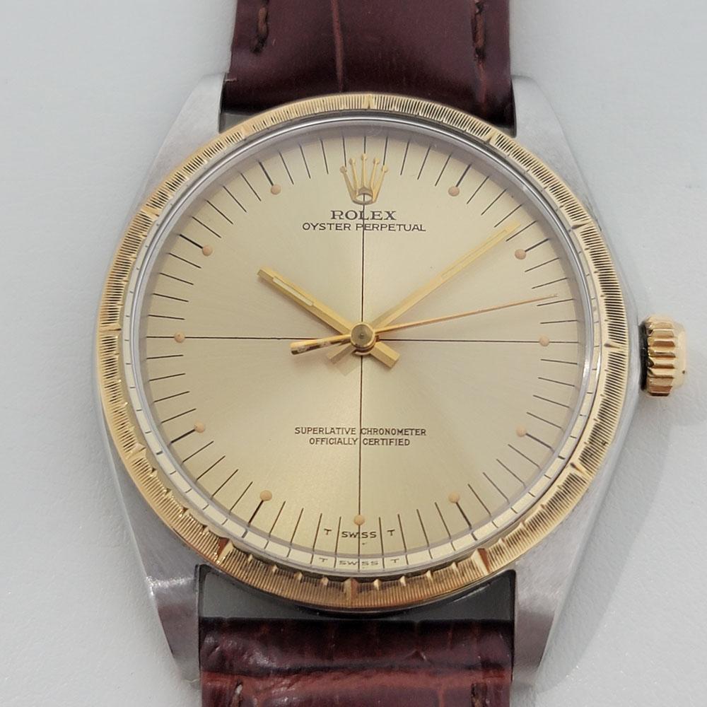 Classic icon, Men's 18k gold & stainless steel Rolex Oyster Perpetual ref.1038 